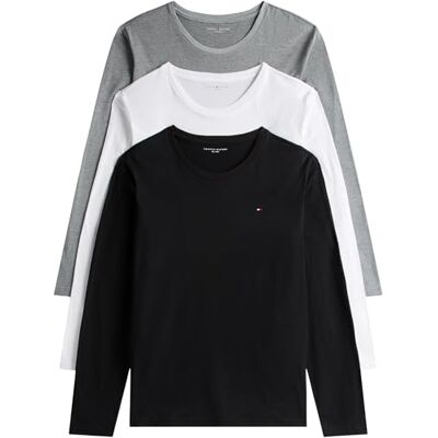 Tommy Hilfiger Män 3P LS TEE UM0UM03378 Andra Underkläder Toppar, Vit, XS, Vit (vit/svart/grå ljung), XS Tommy Hilfiger Män 3P LS TEE UM0UM03378 Andra Underkläder Toppar, Vit, XS, Vit (vit/svart/grå ljung), XS