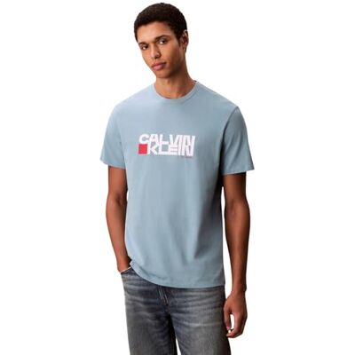 Calvin jeans herr SS 30s EU CK REDBOX grafisk t-shirt LV04RD814G grafiska t-shirts, grön (rökblå), XXL, Grön (rökblå), XXL Calvin jeans herr SS 30s EU CK REDBOX grafisk t-shirt LV04RD814G grafiska t-shirts, grön (rökblå), XXL, Grön (rökblå), XXL