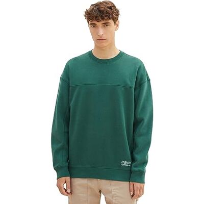 TOM TAILOR Denim Sweatshirt för män, 10778 – Hunter Green, XL TOM TAILOR Denim Sweatshirt för män, 10778 – Hunter Green, XL