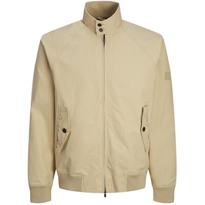 JACK & JONES Herr Jprblurudy Harrington JKT Sn kort jacka, Ryes Fields of Rye, XXL JACK & JONES Herr Jprblurudy Harrington JKT Sn kort jacka, Ryes Fields of Rye, XXL