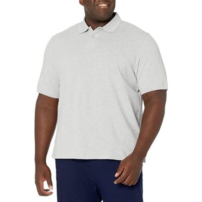 Amazon Essentials Men's Pikétröja i bomull med normal passform (finns i Big & Tall), Ljusgrå ljung, XL Amazon Essentials Men's Pikétröja i bomull med normal passform (finns i Big & Tall), Ljusgrå ljung, XL