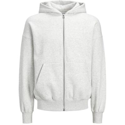 JACK & JONES JACK&JONES JJEURBAN Edge Sweat Zip Hood NOOS, Vit melange, XXL JACK & JONES JACK&JONES JJEURBAN Edge Sweat Zip Hood NOOS, Vit melange, XXL