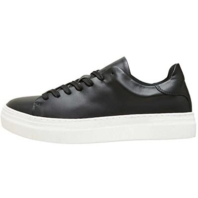SELECTED HOMME Slhdavid Chunky lädertränare B Noos stövlar, Svart, 40 EU SELECTED HOMME Slhdavid Chunky lädertränare B Noos stövlar, Svart, 40 EU
