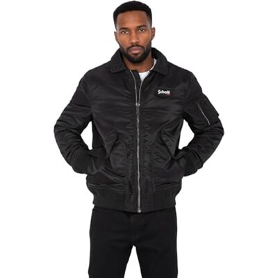 Schott NYC Blandade bombers, svart, L Schott NYC Blandade bombers, svart, L