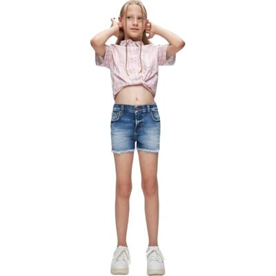 LTB Jeans flicka Layla G casual shorts, blå, 104 LTB Jeans flicka Layla G casual shorts, blå, 104