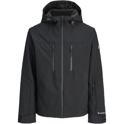 JACK & JONES herr Jjlagarde Softshell jacka Aw25, svart skönhet, l, Svart skönhet, L JACK & JONES herr Jjlagarde Softshell jacka Aw25, svart skönhet, l, Svart skönhet, L
