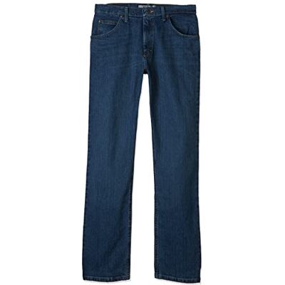Wrangler Authentics Klassisk rak passform för män, jeans, Ranch blå flex, 50W x 30L Wrangler Authentics Klassisk rak passform för män, jeans, Ranch blå flex, 50W x 30L