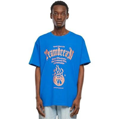 Tee Upscale herr-t-shirt, lagdream tung oversize te, tryck t-shirt för män, överdimensionerad passform, streetwear, koboltblå, XS Tee Upscale herr-t-shirt, lagdream tung oversize te, tryck t-shirt för män, överdimensionerad passform, streetwear, koboltblå, XS