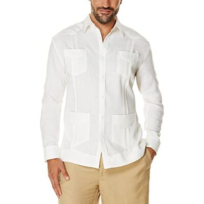 Cubavera Skjorta Med Knappar, Vit, XL Cubavera Skjorta Med Knappar, Vit, XL