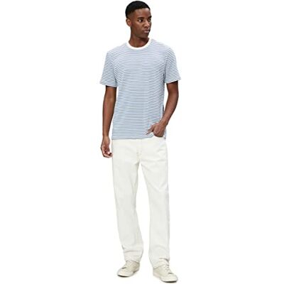 Koton män basic t-shirt crew neck kortärmad, Blå rand (6s0), M Koton män basic t-shirt crew neck kortärmad, Blå rand (6s0), M