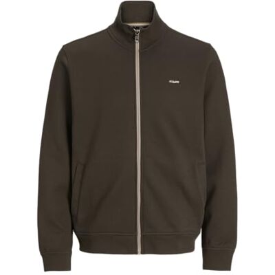 JACK & JONES Jprblualves sweat zip-through, Svart Oliv, XS JACK & JONES Jprblualves sweat zip-through, Svart Oliv, XS