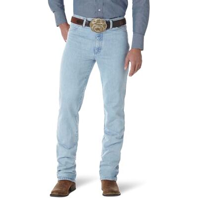Wrangler herr Jeans 0936 Cowboy Cut Slim Fit Jean , Guldspänne blekmedel 36W / 30L Wrangler herr Jeans 0936 Cowboy Cut Slim Fit Jean , Guldspänne blekmedel 36W / 30L