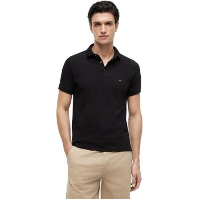 Tommy Hilfiger MW0MW17771 Polotröja, M, Svart Tommy Hilfiger MW0MW17771 Polotröja, M, Svart