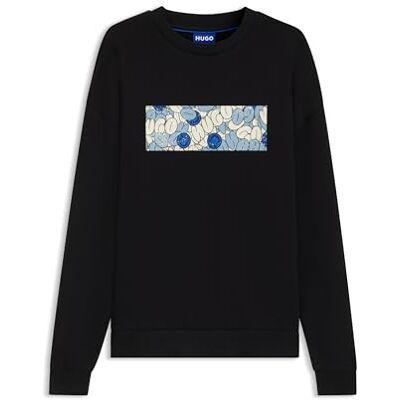 HUGO Neprix sweatshirt för män, 001svart, M HUGO Neprix sweatshirt för män, 001svart, M