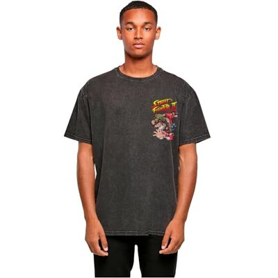 MERCHCODE Mc1094-streetfighter II Roster Oversize T-shirt T-shirt, Svart, S Herr, Svart, S MERCHCODE Mc1094-streetfighter II Roster Oversize T-shirt T-shirt, Svart, S Herr, Svart, S