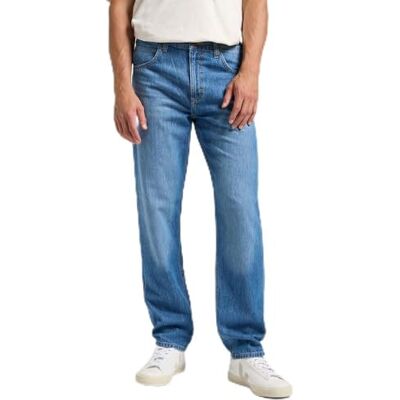 Lee Herrjeans Oscar Z, avslappnad avsmalnande passform, konformade ben, Ankare, 34W x 30L Lee Herrjeans Oscar Z, avslappnad avsmalnande passform, konformade ben, Ankare, 34W x 30L