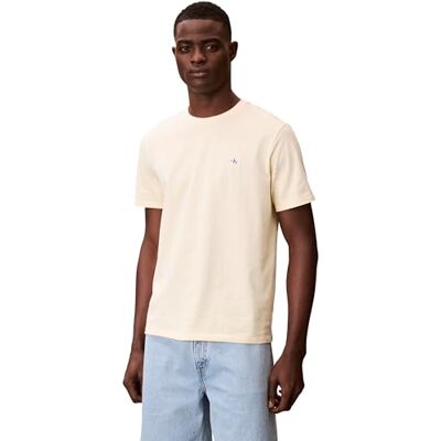 Calvin Herr Ss Badge 30S Jersey Klassisk Tee Lv04Rc272G T-shirts, Vit, 3XL Calvin Herr Ss Badge 30S Jersey Klassisk Tee Lv04Rc272G T-shirts, Vit, 3XL