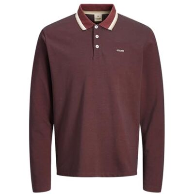 JACK & JONES Jprblualves Ls Polo, Port, S JACK & JONES Jprblualves Ls Polo, Port, S