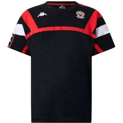 Kappa Herrtröja 222 Frairy OGC Nice svart fotbollströja Kappa Herrtröja 222 Frairy OGC Nice svart fotbollströja