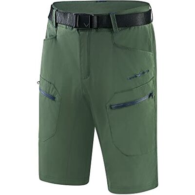 Black Crevice trekkingshorts herr I trekkingbyxor herr korta I herr utomhusshorts I vattenavvisande och snabbtorkande I hållbara och ventilerande vandringsshorts med fickor, Skogsgrön/stålblå, S Black Crevice trekkingshorts herr I trekkingbyxor herr korta I herr utomhusshorts I vattenavvisande och snabbtorkande I hållbara och ventilerande vandringsshorts med fickor, Skogsgrön/stålblå, S
