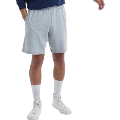 Hanes atletiska shorts för män, favoritshorts i bomull, pull-on stickade shorts med fickor, stickade gymshorts, 19 cm innersöm, XXL Hanes atletiska shorts för män, favoritshorts i bomull, pull-on stickade shorts med fickor, stickade gymshorts, 19 cm innersöm, XXL
