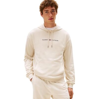Tommy Hilfiger herr Oh huvtröja Um0um02385 L/S tröja, Beige (tidningspapper), XS Tommy Hilfiger herr Oh huvtröja Um0um02385 L/S tröja, Beige (tidningspapper), XS