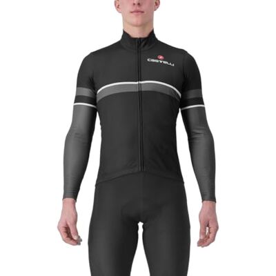 CASTELLI Retta LS Jersey, långärmad cykeltröja, Svart/mörkgrå, 3XL CASTELLI Retta LS Jersey, långärmad cykeltröja, Svart/mörkgrå, 3XL