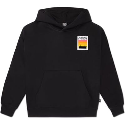 Dortmund Borussia BVB Sunset Hoodie svart huvtröja, svart, 3XL Dortmund Borussia BVB Sunset Hoodie svart huvtröja, svart, 3XL
