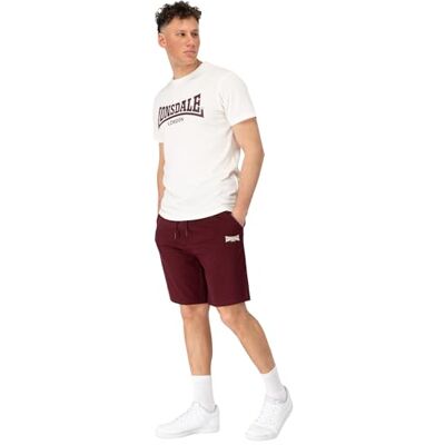 Lonsdale MOY T-shirts och shorts set, vit, XL för män Lonsdale MOY T-shirts och shorts set, vit, XL för män