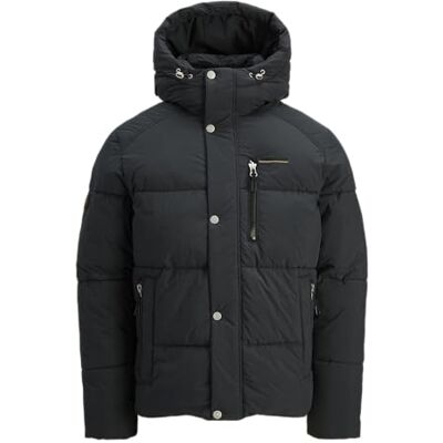 JACK & JONES herr Joryork huva puffer, svart, m, svart, M JACK & JONES herr Joryork huva puffer, svart, m, svart, M