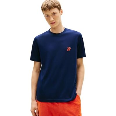 Tommy Hilfiger Herr manus monogram badbutik Tee MW0MW43066, blå, S Tommy Hilfiger Herr manus monogram badbutik Tee MW0MW43066, blå, S