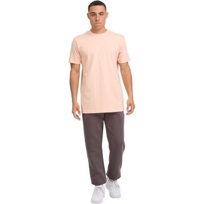 Urban Classics T-shirt för män, basic t-shirt, klassisk t-shirt med rund hals, 100% bomull, normal passform, storlekar S – 5XL, softapricot, 5XL Urban Classics T-shirt för män, basic t-shirt, klassisk t-shirt med rund hals, 100% bomull, normal passform, storlekar S – 5XL, softapricot, 5XL