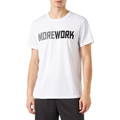 Koton Män Basic Sport T-shirt Slogan Tryckt Crew Neck, Vit (000), L Koton Män Basic Sport T-shirt Slogan Tryckt Crew Neck, Vit (000), L