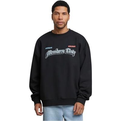 Tee Only Members oversize crewneck, svart, M plus size Tee Only Members oversize crewneck, svart, M plus size