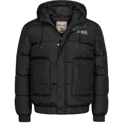 Lonsdale Dollagh vinterjacka för män, svart/grå, XXL Lonsdale Dollagh vinterjacka för män, svart/grå, XXL