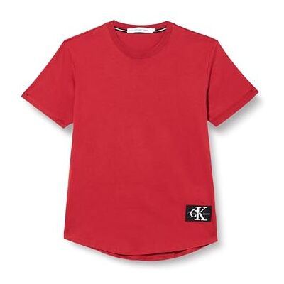 Calvin Herr S/S stickade toppar, Röd (Granat), XXS Calvin Herr S/S stickade toppar, Röd (Granat), XXS