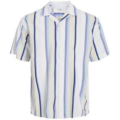 JACK & JONES JPRBLAPALMA Resort Shirt S/S SN, Holländsk kanal/passform: avslappnad passform, L JACK & JONES JPRBLAPALMA Resort Shirt S/S SN, Holländsk kanal/passform: avslappnad passform, L