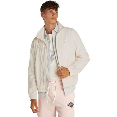 Tommy Jeans Män TJM ESSENTIAL JACKA EXT Vindjacka Jacka, Vit, XXL, Vit (uråldrigt vit), XXL Tommy Jeans Män TJM ESSENTIAL JACKA EXT Vindjacka Jacka, Vit, XXL, Vit (uråldrigt vit), XXL