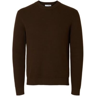 SELECTED HOMME SELECTED FEMME Slhdane Ls Knit Structure Crew Neck Noos, Halv kopp, L SELECTED HOMME SELECTED FEMME Slhdane Ls Knit Structure Crew Neck Noos, Halv kopp, L