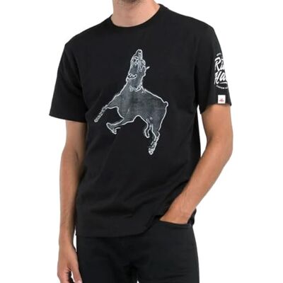 Replay T-shirt för män, normal passform, 098 svart, XS Replay T-shirt för män, normal passform, 098 svart, XS