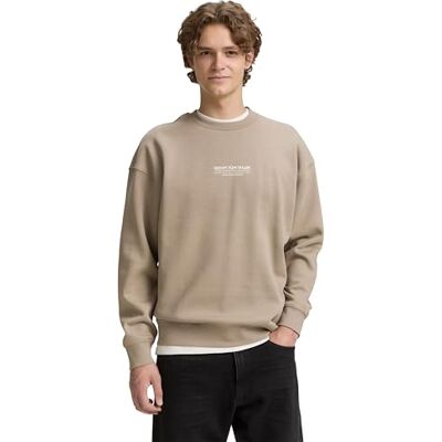 TOM TAILOR Denim herr sweatshirt, 38323 – Rostad Nut Brown, S TOM TAILOR Denim herr sweatshirt, 38323 – Rostad Nut Brown, S