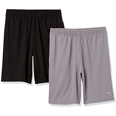 Amazon Essentials prestanda tech loose fit shorts för män (finns i stora och långa), 2-pack, svart/grå, 5X-Large Big Amazon Essentials prestanda tech loose fit shorts för män (finns i stora och långa), 2-pack, svart/grå, 5X-Large Big