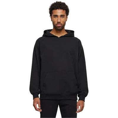 Urban Classics Cosy Raglan Hoody Huvtröja för män, svart, 4XL Urban Classics Cosy Raglan Hoody Huvtröja för män, svart, 4XL