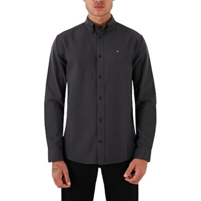 Tommy Jeans herr TJM REG Oxford skjorta EXT DM0DM21298, svart, XL, svart (svart), XL Tommy Jeans herr TJM REG Oxford skjorta EXT DM0DM21298, svart, XL, svart (svart), XL