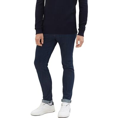 TOM TAILOR Herr Troy Slim Jeans, 10114 – Clean Dark Stone Blue Denim, 36W x 34L TOM TAILOR Herr Troy Slim Jeans, 10114 – Clean Dark Stone Blue Denim, 36W x 34L