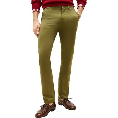 Tommy Hilfiger herr Denton Essential Twill MW0MW40262 Chino, grön, 33W/34L Tommy Hilfiger herr Denton Essential Twill MW0MW40262 Chino, grön, 33W/34L