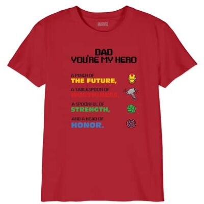 Marvel T-shirt för pojkar, Färg: röd, 8 �r Marvel T-shirt för pojkar, Färg: röd, 8 �r