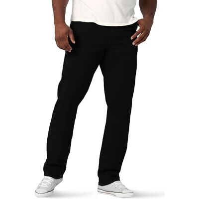 Lee Herr Big & Tall Performance Series Extreme Motion Relaxed Fit Jeans, svart, 50W / 34L Lee Herr Big & Tall Performance Series Extreme Motion Relaxed Fit Jeans, svart, 50W / 34L