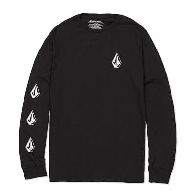 Volcom Herr Iconic Deadly Stones långärmad T-shirt, Svart, S Volcom Herr Iconic Deadly Stones långärmad T-shirt, Svart, S