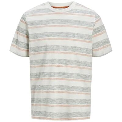 JACK & JONES Jjbirk randig t-shirt Ss Crew Neck, Isberggrön, L JACK & JONES Jjbirk randig t-shirt Ss Crew Neck, Isberggrön, L